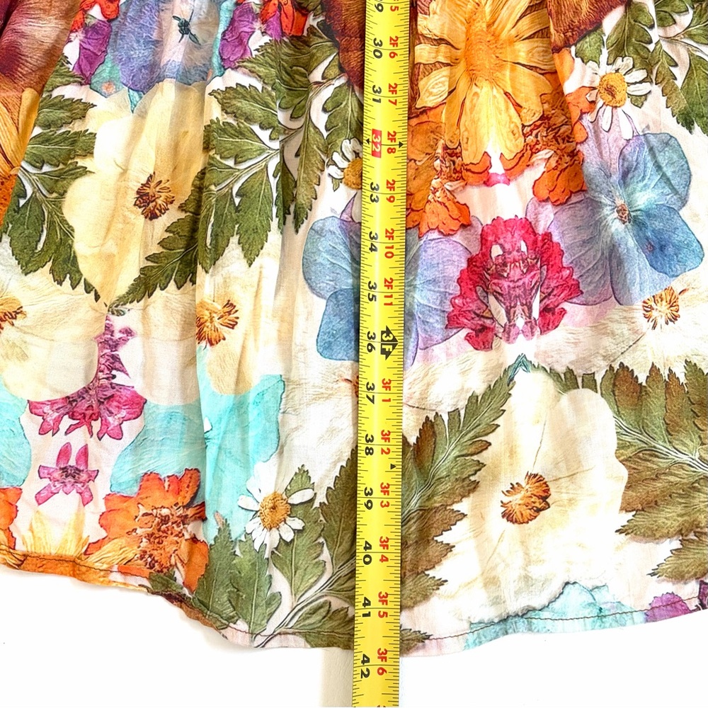 Anthropologie Moxy Collective Floral Maxi Dress Size XS Sheer - Picture 14 of 15